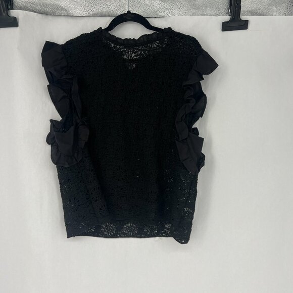 NWT Anthropologie Flat White | Crochet Lace Top - Picture 9 of 11